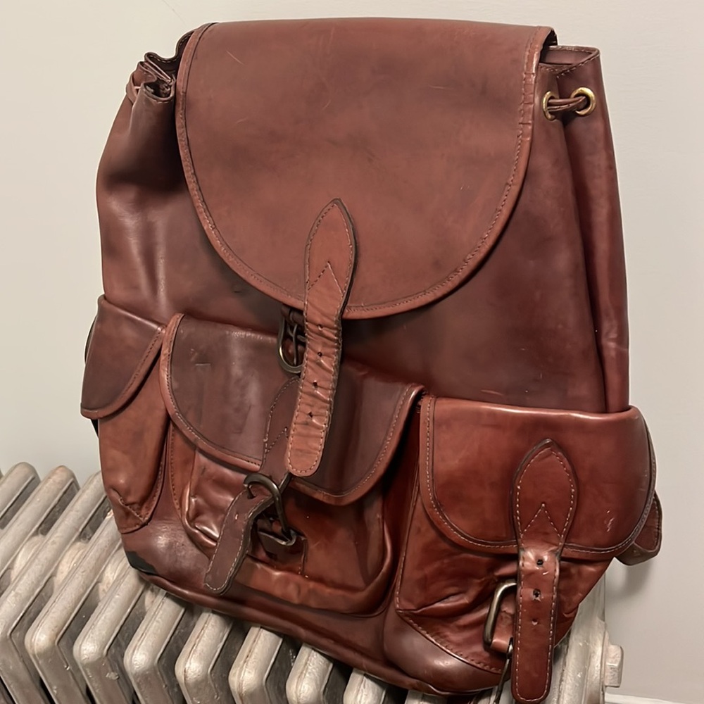 Leather Backpack - image 8